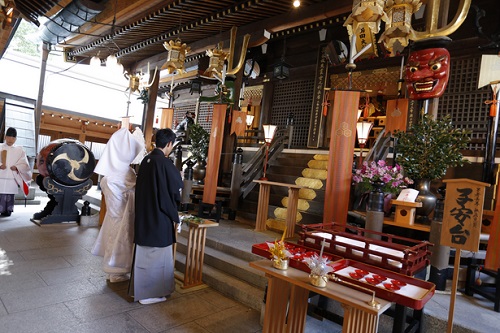 神前式,櫛田神社