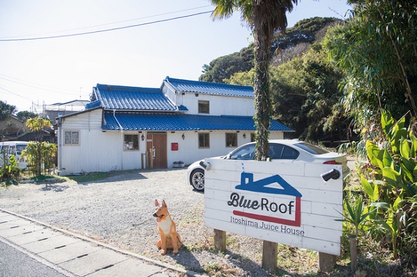 Blue Roof Itoshima Juice House,ブルールーフ外観